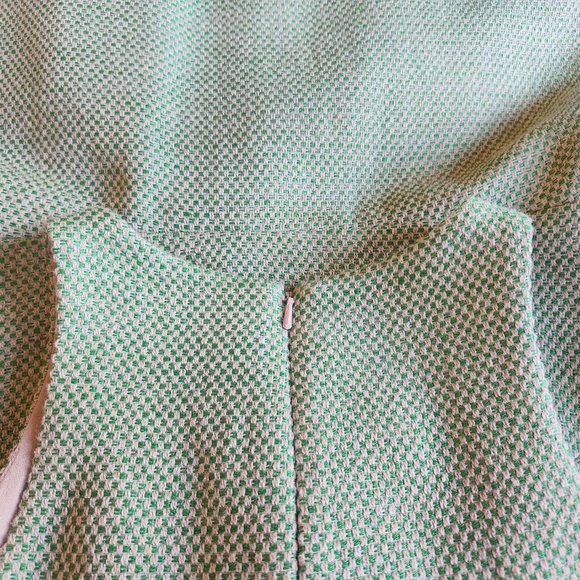 NWOT Banana Republic Green Tweed Fit Flare Dress - Picture 12 of 12